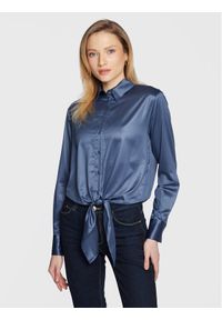 Guess Koszula Donna W3RH04 WF520 Granatowy Regular Fit. Kolor: niebieski. Materiał: syntetyk #1
