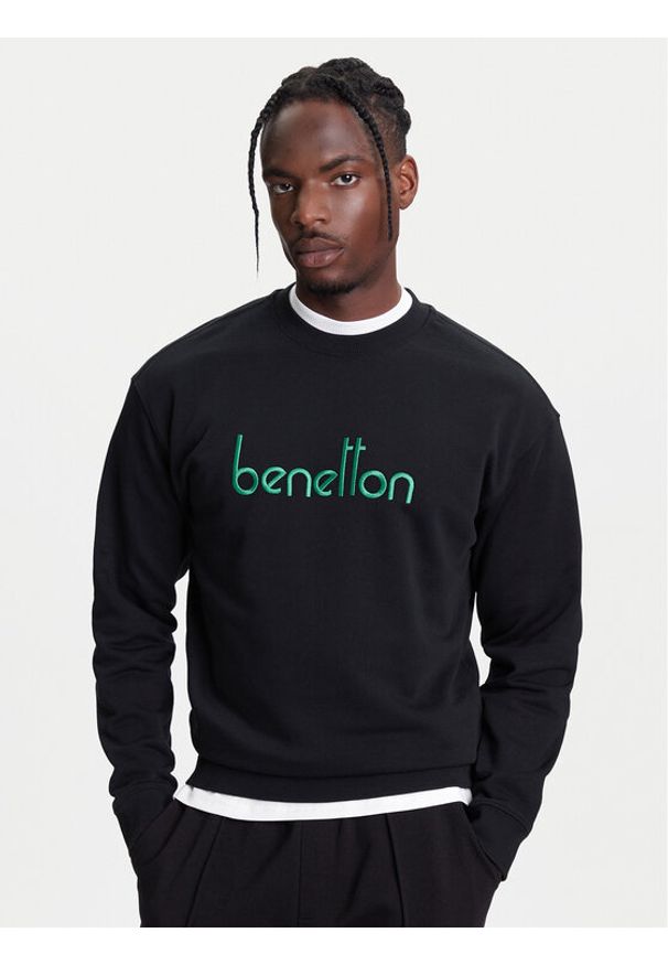 United Colors of Benetton - United Colors Of Benetton Bluza 3FWYU109S Szary Regular Fit. Kolor: szary. Materiał: bawełna