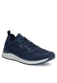 Rieker Sneakersy B0605-14 Niebieski. Kolor: niebieski