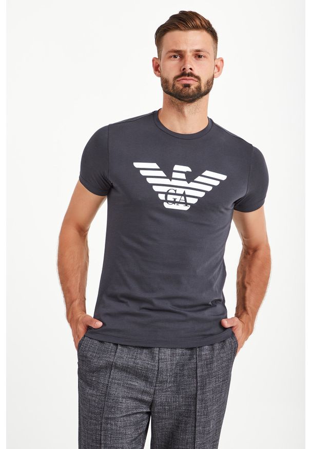 T-shirt Emporio Armani w kolorowe wzory, elegancki