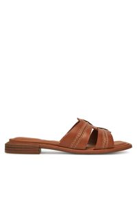 Clarks Klapki Ariany Mule 26181239 Brązowy. Kolor: brązowy. Materiał: skóra