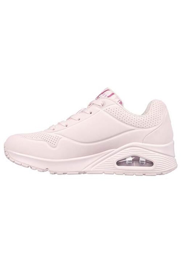skechers - Buty do chodzenia damskie Skechers Spread The Love. Zapięcie: sznurówki. Kolor: różowy. Materiał: materiał, syntetyk, tkanina. Szerokość cholewki: normalna. Sport: turystyka piesza
