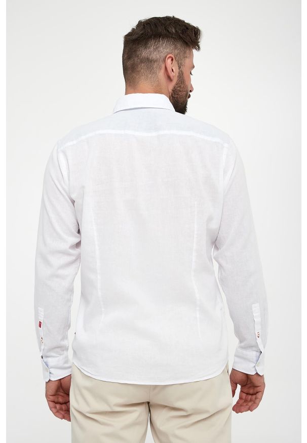 JOOP! Jeans - Koszula męska lniana Hanson JOOP! JEANS. Materiał: len
