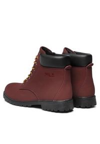 Fila Trapery Maverick Mid FFM0148.30020 Bordowy. Kolor: czerwony. Materiał: skóra #4