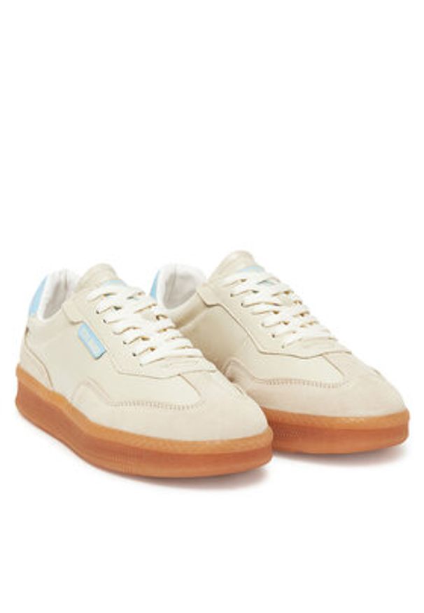 Steve Madden Sneakersy Euphoria SM11003591 Szary. Kolor: szary. Materiał: skóra