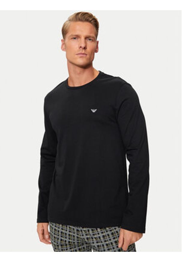 Emporio Armani Underwear Piżama 111791 4F567 40421 Czarny Regular Fit. Kolor: czarny. Materiał: bawełna