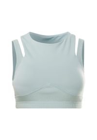 Biustonosz dla kobiet Reebok Studio. Kolor: niebieski. Sport: fitness