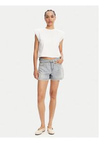 TwinSet - TWINSET Szorty jeansowe 251TT2262 Niebieski Slim Fit. Kolor: niebieski. Materiał: bawełna