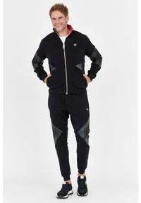 Philipp Plein - PHILIPP PLEIN Pikowany czarny dres męski, Rozmiar XL. Kolor: czarny. Materiał: dresówka. Sport: bieganie #4