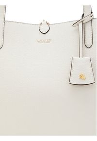 Lauren Ralph Lauren - LAUREN RALPH LAUREN Torebka 431795329065 Biały. Kolor: biały. Materiał: skórzane