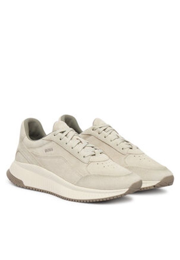 BOSS Sneakersy Ttnm Evo 50563920 Biały. Kolor: biały. Materiał: skóra, zamsz