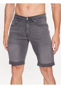 Pierre Cardin Szorty jeansowe 34520/000/8064 Szary Regular Fit. Kolor: szary. Materiał: jeans, bawełna