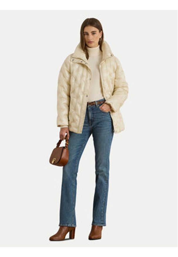 Lauren Ralph Lauren - LAUREN RALPH LAUREN Kurtka przejściowa 297980104003 Beżowy Regular Fit. Kolor: beżowy. Materiał: syntetyk