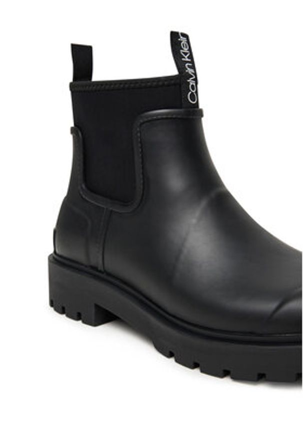 Calvin Klein Jeans Kalosze Combat Rain Boot YM0YM01376 Czarny. Kolor: czarny