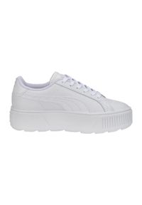 Buty do chodzenia dla dzieci Puma Karmen L JR. Kolor: biały. Materiał: skóra, guma, tkanina. Sport: turystyka piesza