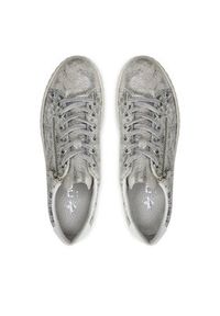 Rieker Sneakersy N0900-90 Srebrny. Kolor: srebrny