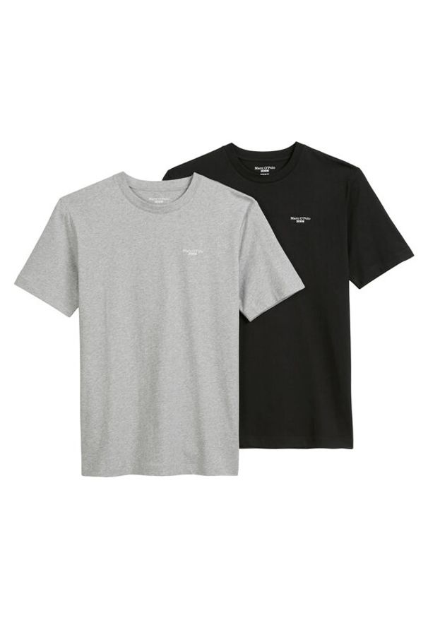 Marc O'Polo Denim Komplet t-shirtów 5000007362 Czarny Regular Fit. Typ kołnierza: polo. Kolor: czarny. Materiał: bawełna