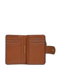 MICHAEL Michael Kors Mały Portfel Damski 32R4G0KF5B Brązowy. Kolor: brązowy. Materiał: skóra