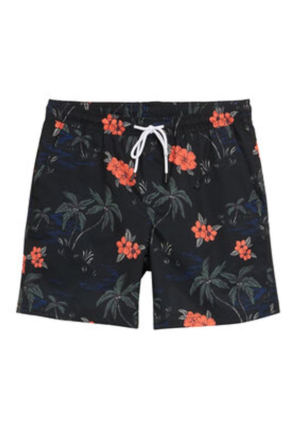 Tom Tailor Denim Szorty kąpielowe 1044696 Czarny Regular Fit. Kolor: czarny. Materiał: syntetyk