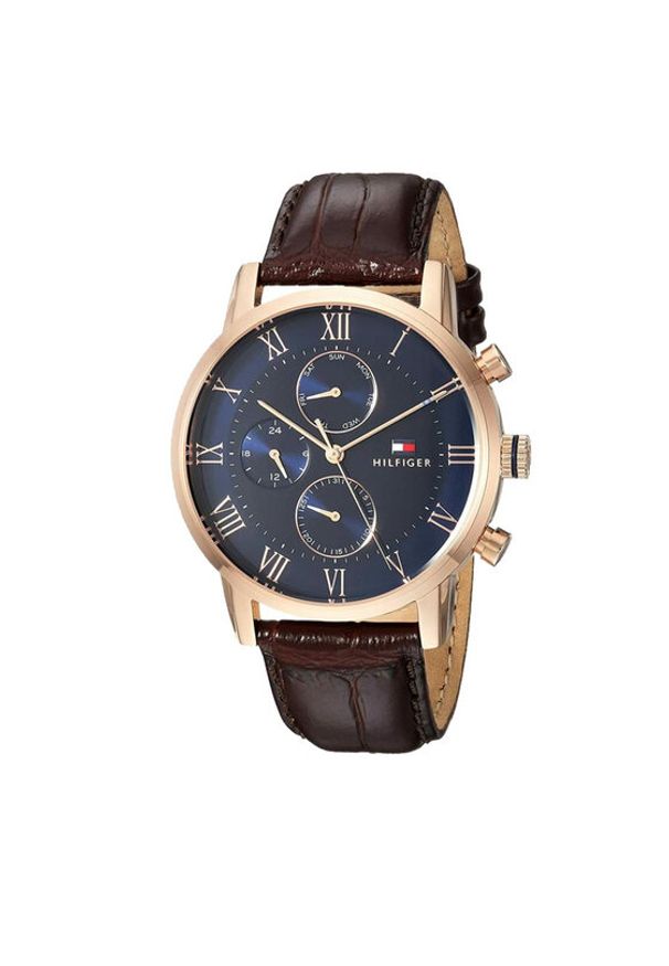 TOMMY HILFIGER - Tommy Hilfiger Zegarek Kane 1791399 Brązowy. Kolor: brązowy