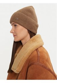 Calvin Klein Czapka Chunky K60K612873 Beżowy. Kolor: beżowy. Materiał: wełna #4
