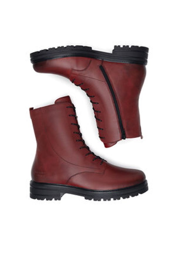 Remonte Botki D2278-36 Czerwony. Kolor: czerwony. Materiał: skóra