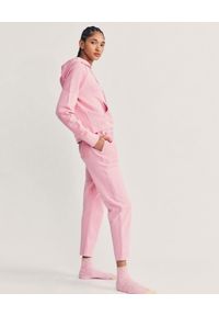 LOVE SHACK FANCY - Różowe spodnie dresowe Blex. Kolor: różowy, wielokolorowy, fioletowy. Materiał: dresówka #3