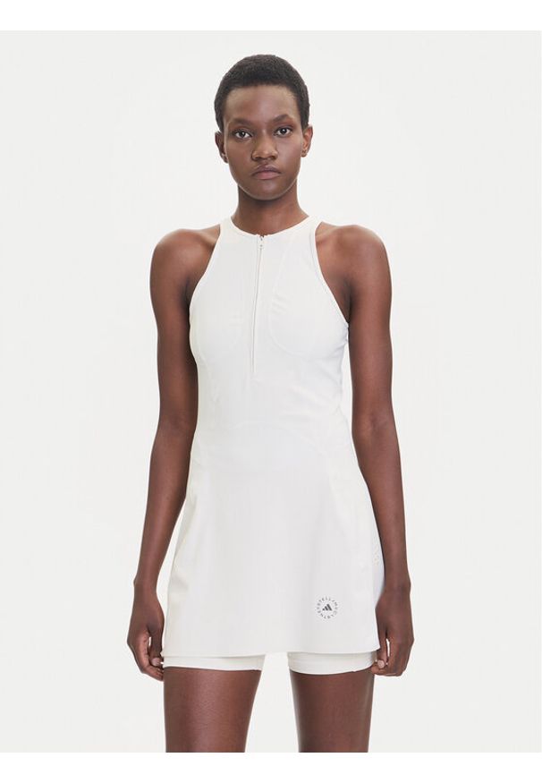 Adidas by Stella McCartney - adidas by Stella McCartney Sukienka tenisowa Training JM1409 Beżowy Slim Fit. Kolor: beżowy. Materiał: syntetyk. Sport: tenis