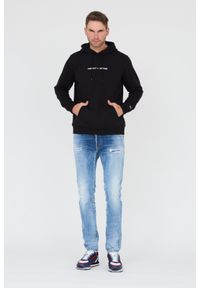 Tommy Jeans - TOMMY JEANS Czarna męska bluza z kapturem, Rozmiar S. Typ kołnierza: kaptur. Kolor: czarny #4