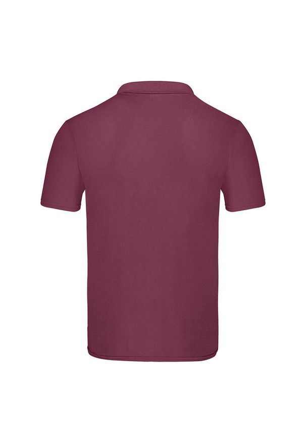 FRUIT OF THE LOOM - Oryginalna Koszulka Polo Dla Dorosłych Unisex. Typ kołnierza: polo. Kolor: czerwony, brązowy, wielokolorowy