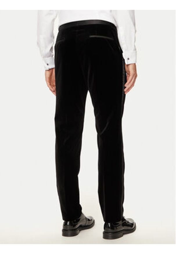 BOSS - Boss Spodnie garniturowe H-Genius-Tux-244 50527948 Czarny Slim Fit. Kolor: czarny. Materiał: bawełna
