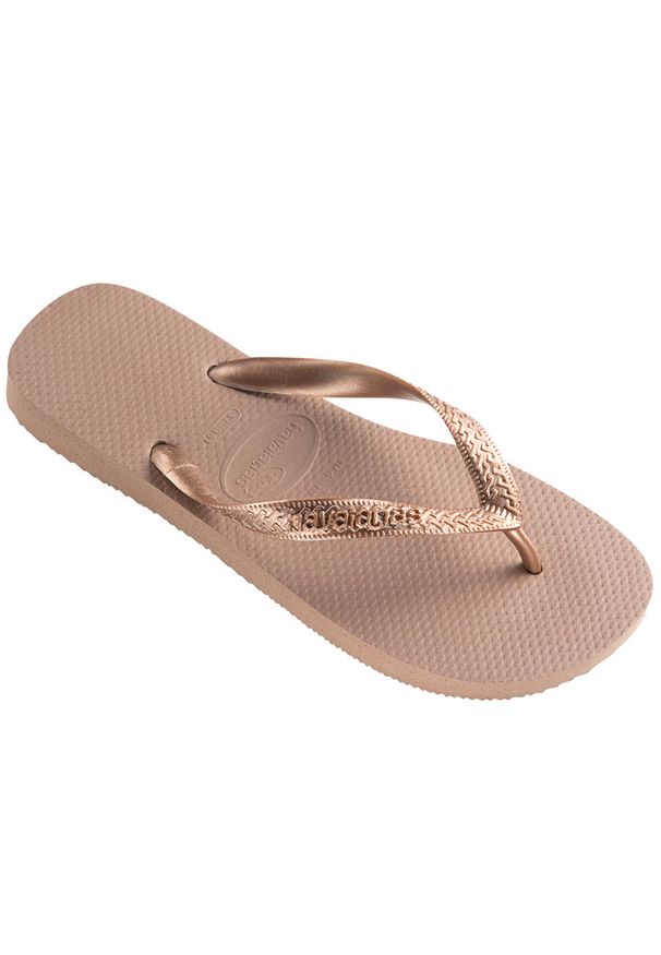Klapki Havaianas Model 4137428 Kolor Brąz. Okazja: na plażę. Kolor: żółty. Materiał: guma. Styl: sportowy