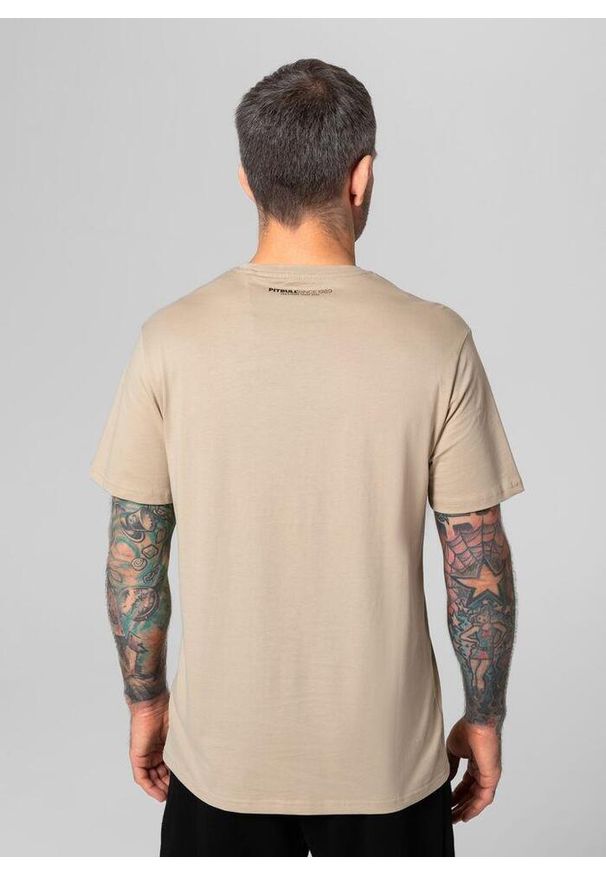 PITBULL - Koszulka męska Pitbull Casino. Kolor: beżowy