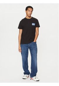 Tommy Jeans T-Shirt Flag DM0DM21108 Czarny Regular Fit. Kolor: czarny. Materiał: bawełna #4