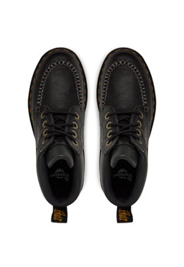 Dr. Martens Trapery Zebzag 4 Eye Boots DM41119001 Czarny. Kolor: czarny. Materiał: skóra