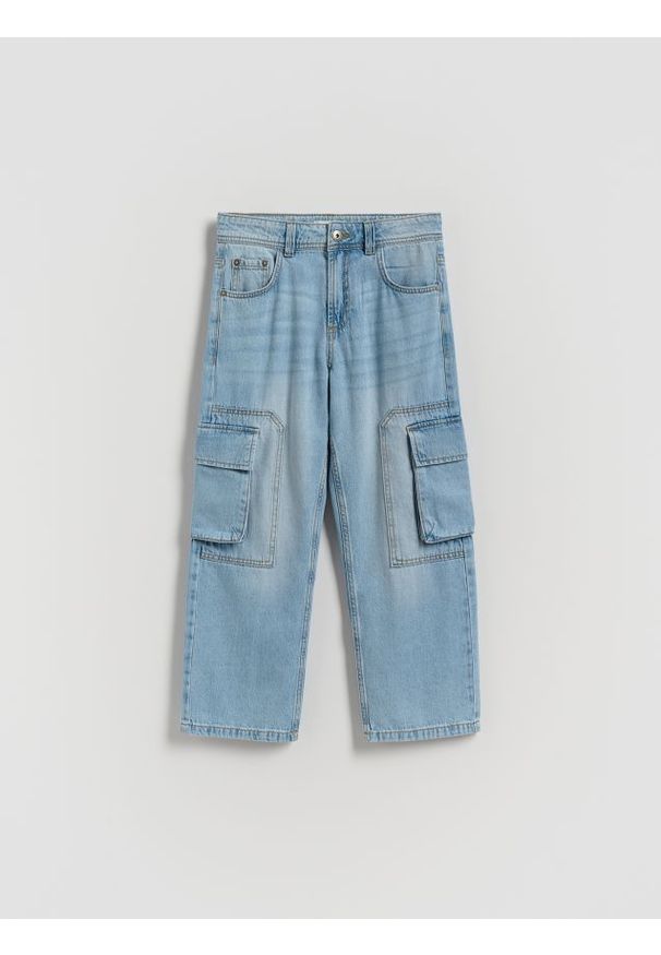 Reserved - Jeansy relaxed fit - niebieski. Kolor: niebieski