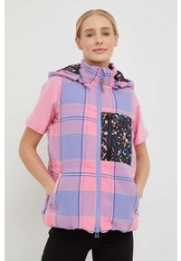 Femi Stories bezrękawnik Robin damski kolor różowy zimowy. Okazja: na co dzień. Kolor: różowy. Długość rękawa: bez rękawów. Sezon: zima. Styl: casual #1