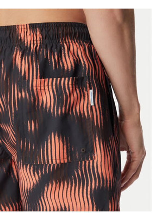 Jack & Jones Szorty kąpielowe Maui Shell 12291808 Bordowy Regular Fit. Kolor: czerwony. Materiał: syntetyk