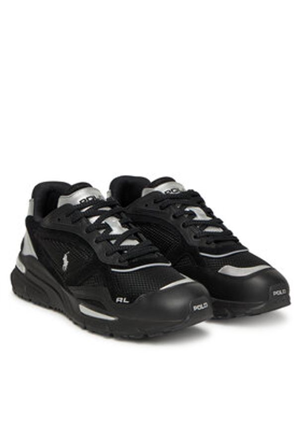 Polo Ralph Lauren Sneakersy 809967886001 Czarny. Kolor: czarny. Materiał: materiał