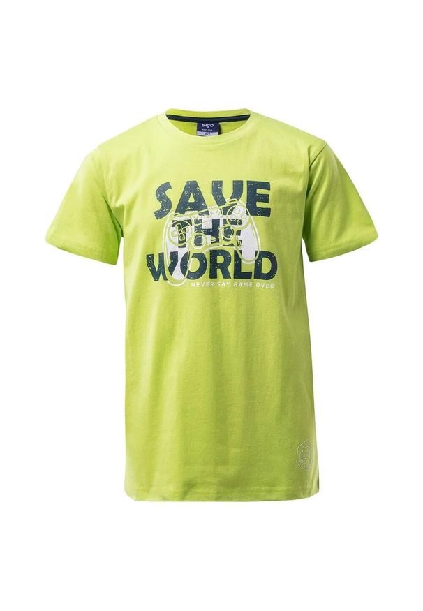 BEJO - T-shirt Dziecięca Z Krótkim Rękawem Gamer. Kolor: zielony, wielokolorowy, żółty. Długość rękawa: krótki rękaw. Długość: krótkie