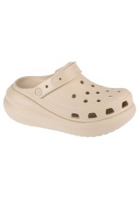 Klapki Crocs Classic Crush Clog 207521-2Y2 beżowy. Okazja: na plażę. Kolor: beżowy. Materiał: guma. Sezon: lato #3