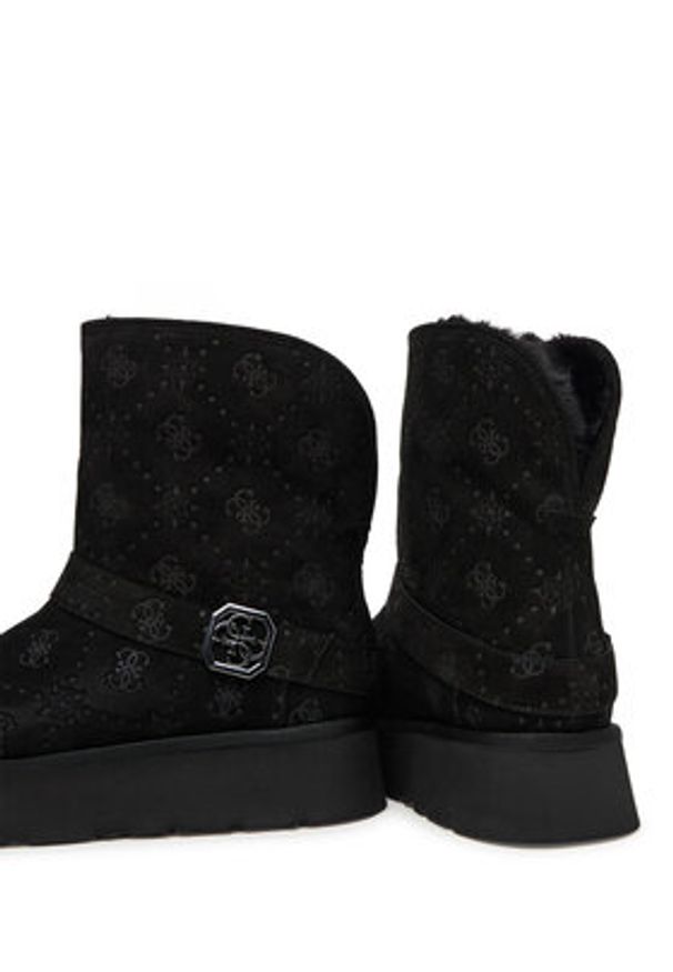 Guess Śniegowce FLFDOL ESU10 Czarny. Kolor: czarny. Materiał: materiał