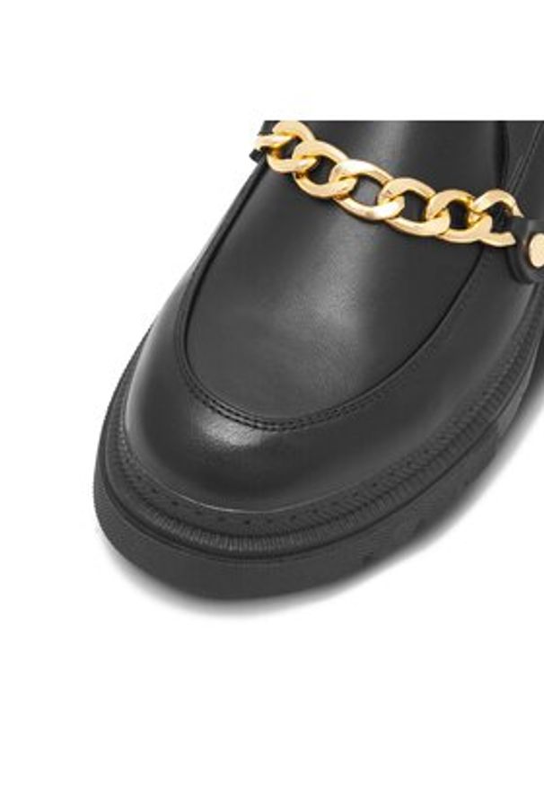 DeeZee Loafersy BE ON TIME HL995-1 Czarny. Kolor: czarny. Materiał: skóra