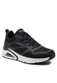 skechers - Skechers Sneakersy Tres-Air Uno-Revolution-Airy 183070/BLK Czarny. Kolor: czarny. Materiał: materiał