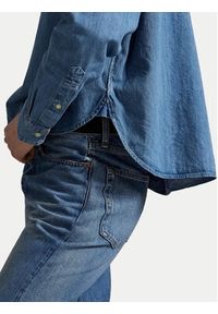 Polo Ralph Lauren Koszula jeansowa 211969457001 Niebieski Boxy Fit. Typ kołnierza: polo. Kolor: niebieski. Materiał: bawełna #2