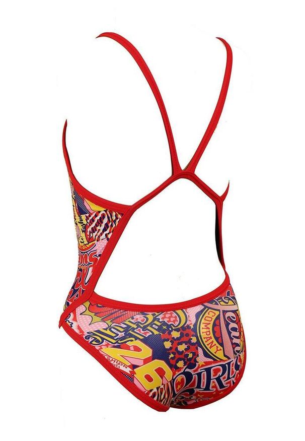 TURBO - Turbo Revolution Sweet Girl Swimsuit - Czerwony Rozmiar 28. Kolor: czerwony. Wzór: nadruk