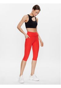 DKNY Sport Legginsy DP3P3231 Czerwony Active Fit. Kolor: czerwony. Materiał: syntetyk. Styl: sportowy