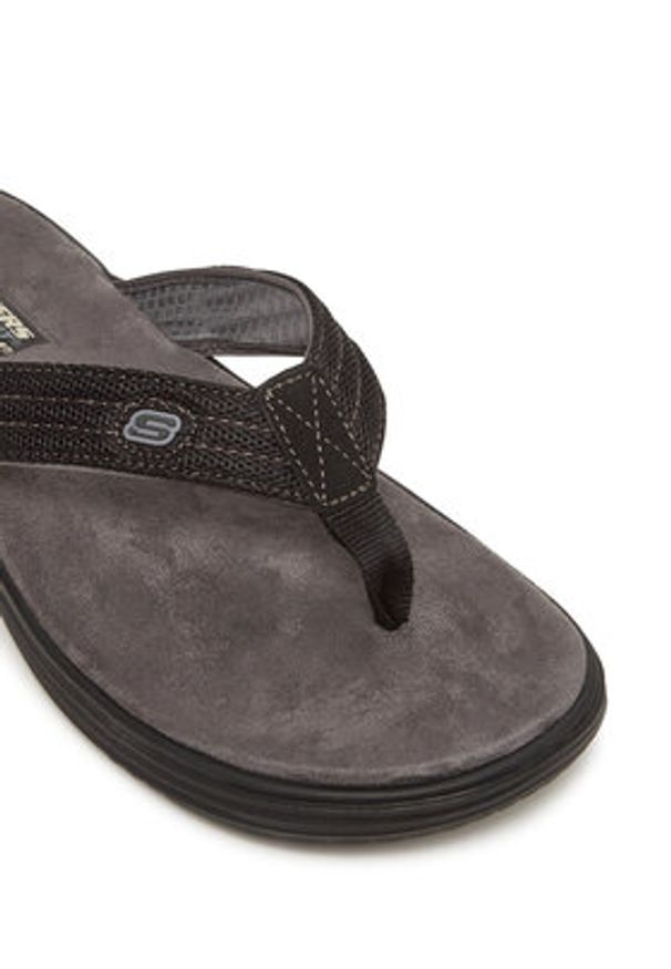 skechers - Skechers Japonki Proven Sd-Baylis 204577/BLK Czarny. Kolor: czarny. Materiał: materiał