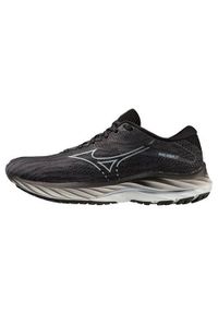 Buty do biegania damskie Mizuno Wave Rider 27 W. Zapięcie: sznurówki. Kolor: czarny. Materiał: materiał, tkanina, syntetyk. Szerokość cholewki: normalna. Model: Mizuno Wave. Sport: bieganie