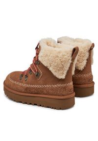 Ugg Śniegowce W Classic Alpine Lace Up 1158271 Brązowy. Kolor: brązowy. Materiał: skóra